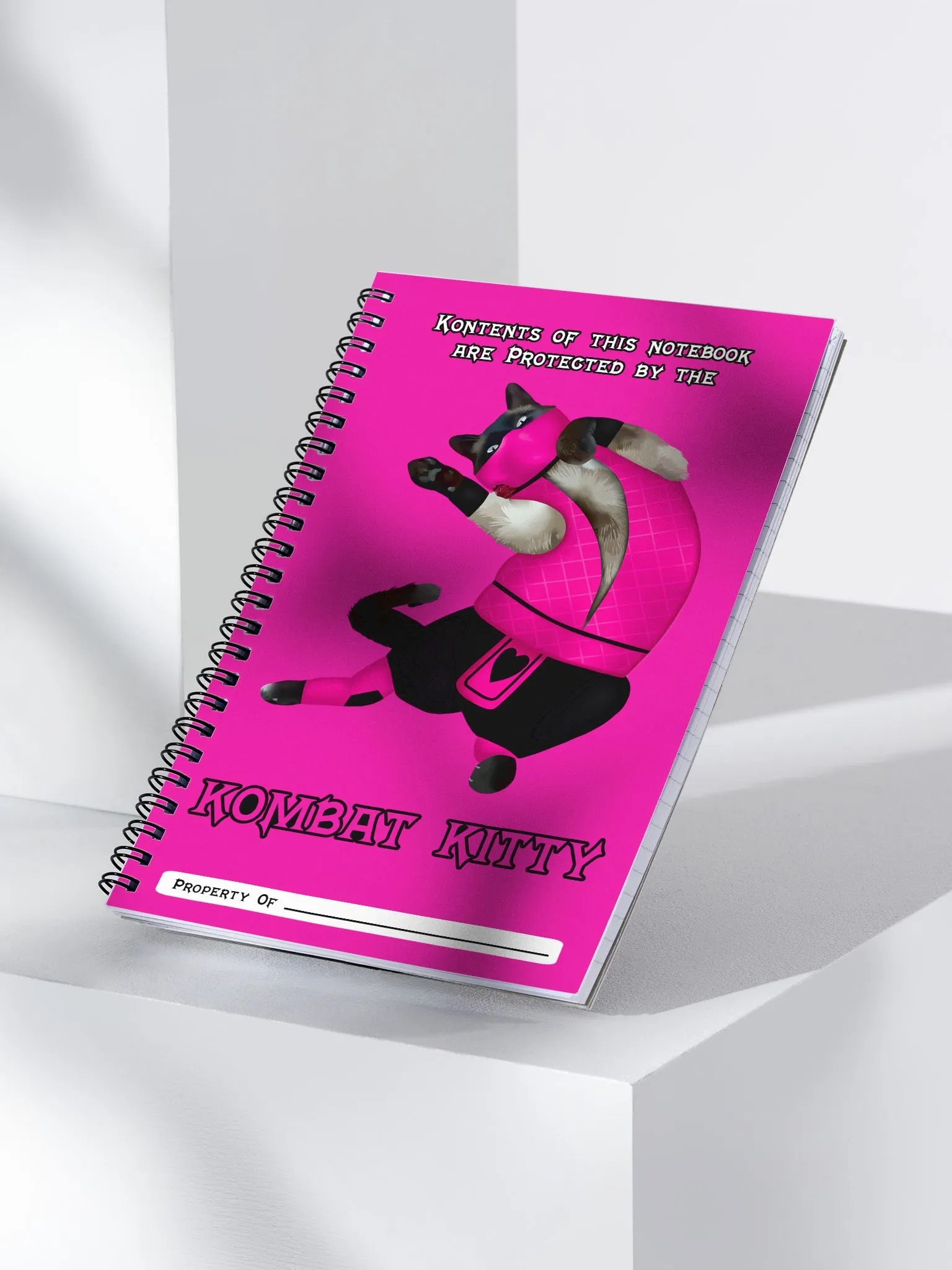 Kombat Kitty Notebook product image (3)