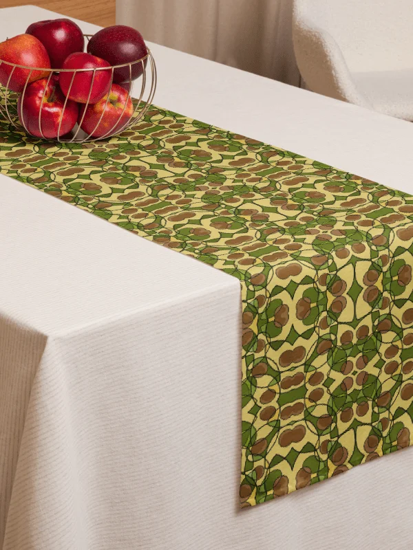 Avocado Reverie – Symmetrical Design Table Runner product image (1)
