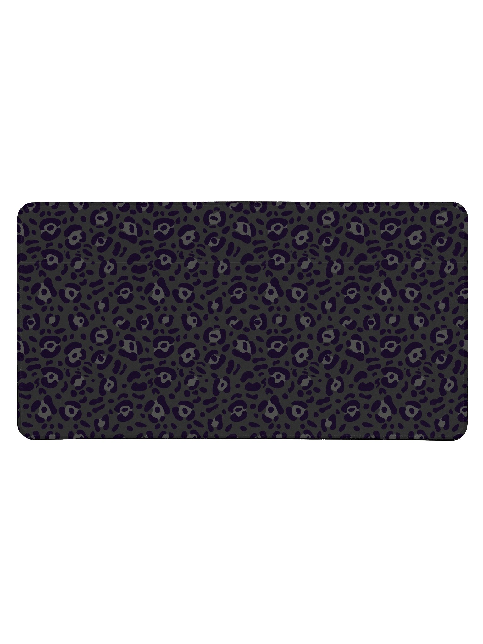 Black Leopard Print Desk Mat for Gaming and Work product image (1)