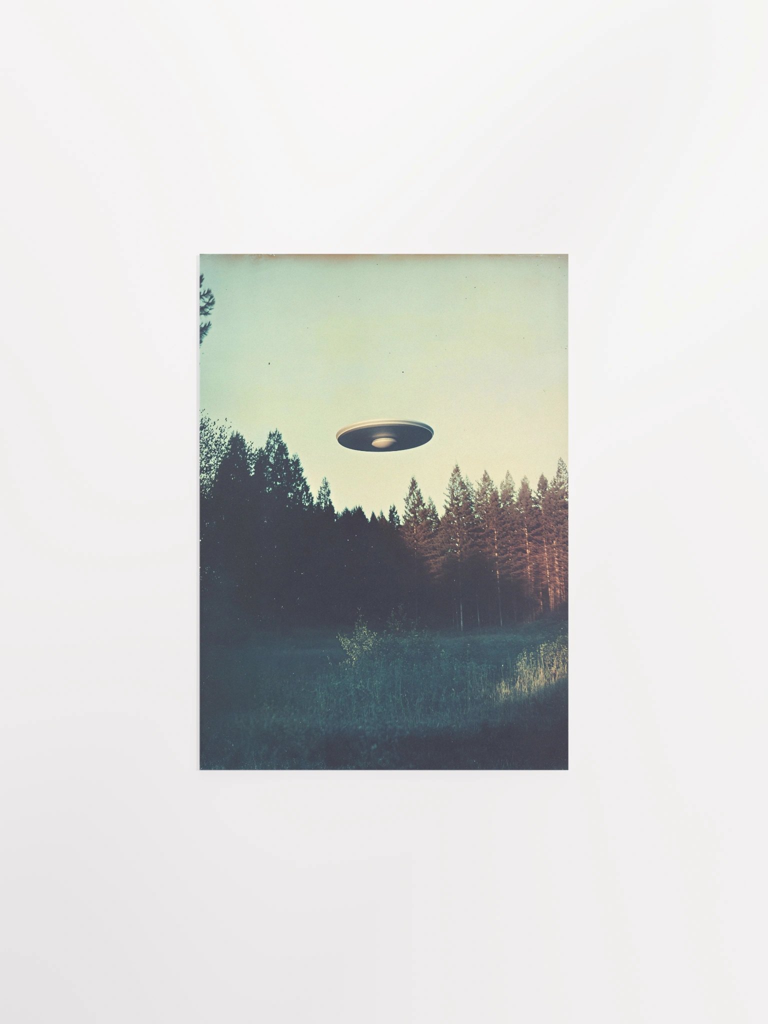 The Truth is Out There / The X-Files photo of UFO 60s — sci-fi poster, movie art, I want to believe poster, space print, aliens wall decor product image (6)