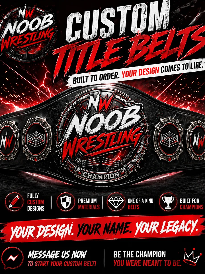 Custom title belts! Get a quote for .99 cents product image (1)