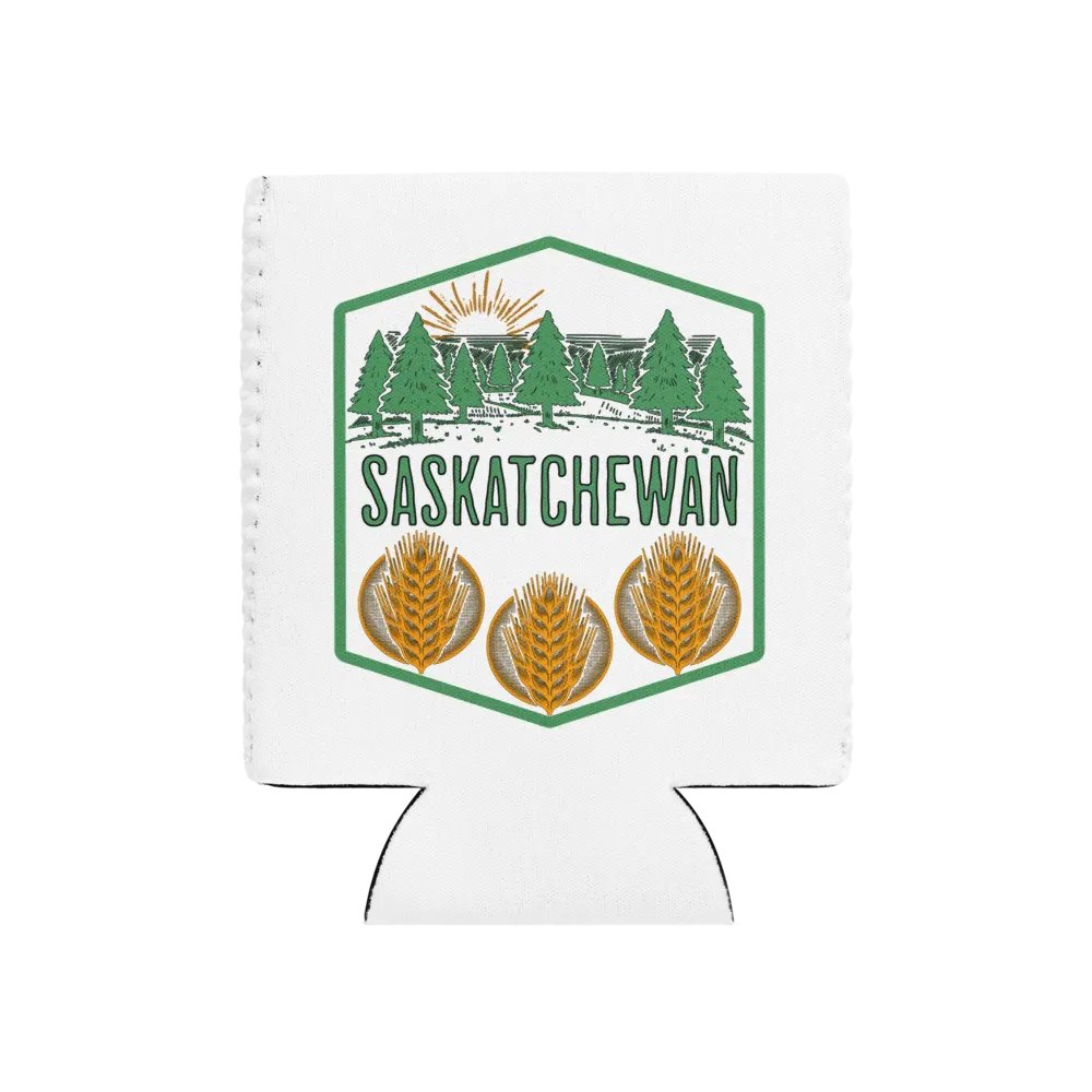 Saskatchewan Tree Wheat Forest Can Cooler product image (1)