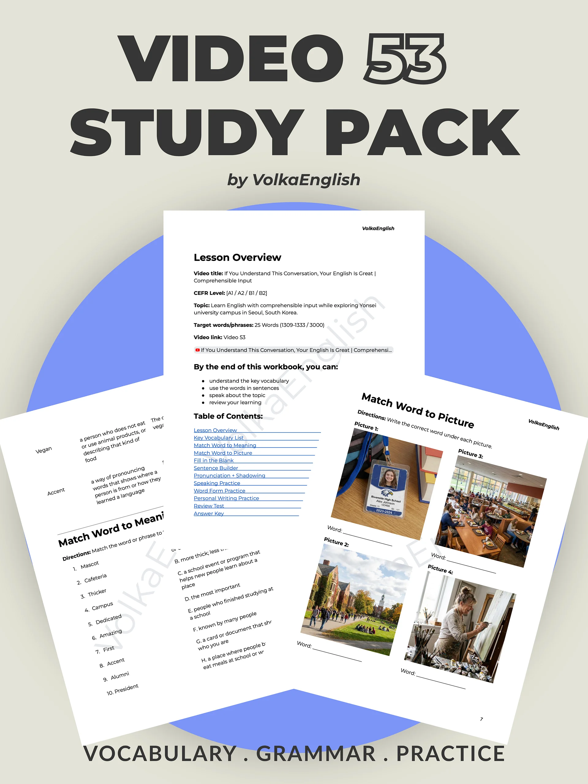 If You Understand This Conversation, Your English Is Great | Comprehensible Input - Video 53 Study Pack product image (1)
