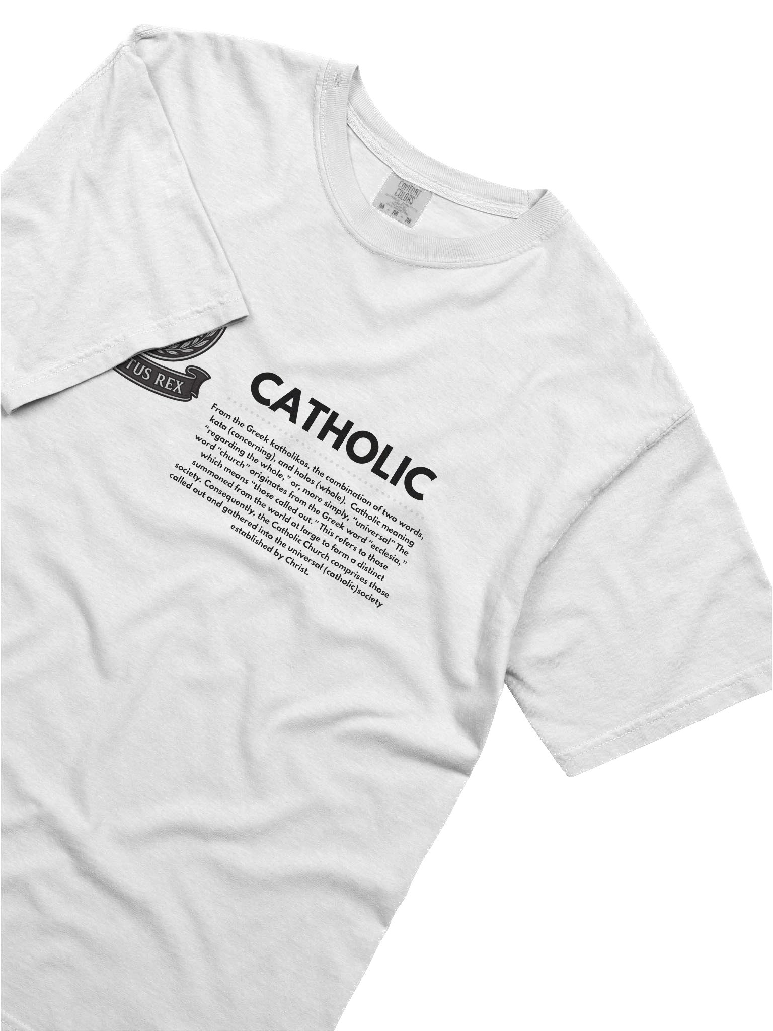 Catholic tee white product image (5)