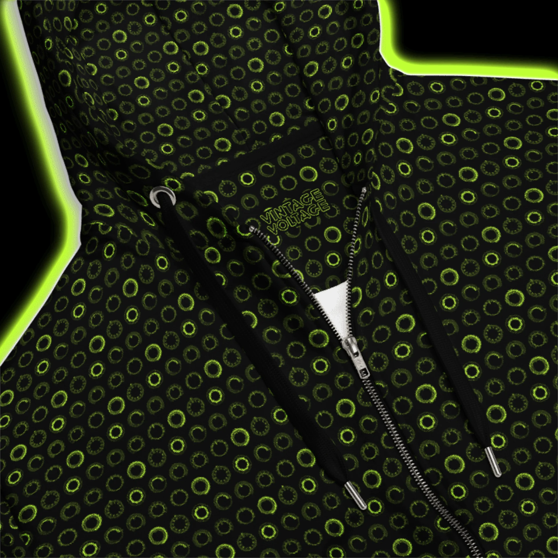 Synthesis Controls Zip Hoodie - (7 Modular Synth Dials) BARIUM product image (2)