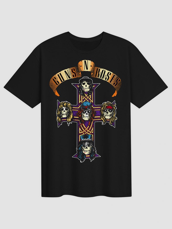 Guns N' Roses Appetite for Destruction T-Shirt | Cross Skull Collector Tee | 1987 Hard Rock Band Graphic Shirt product image (2)