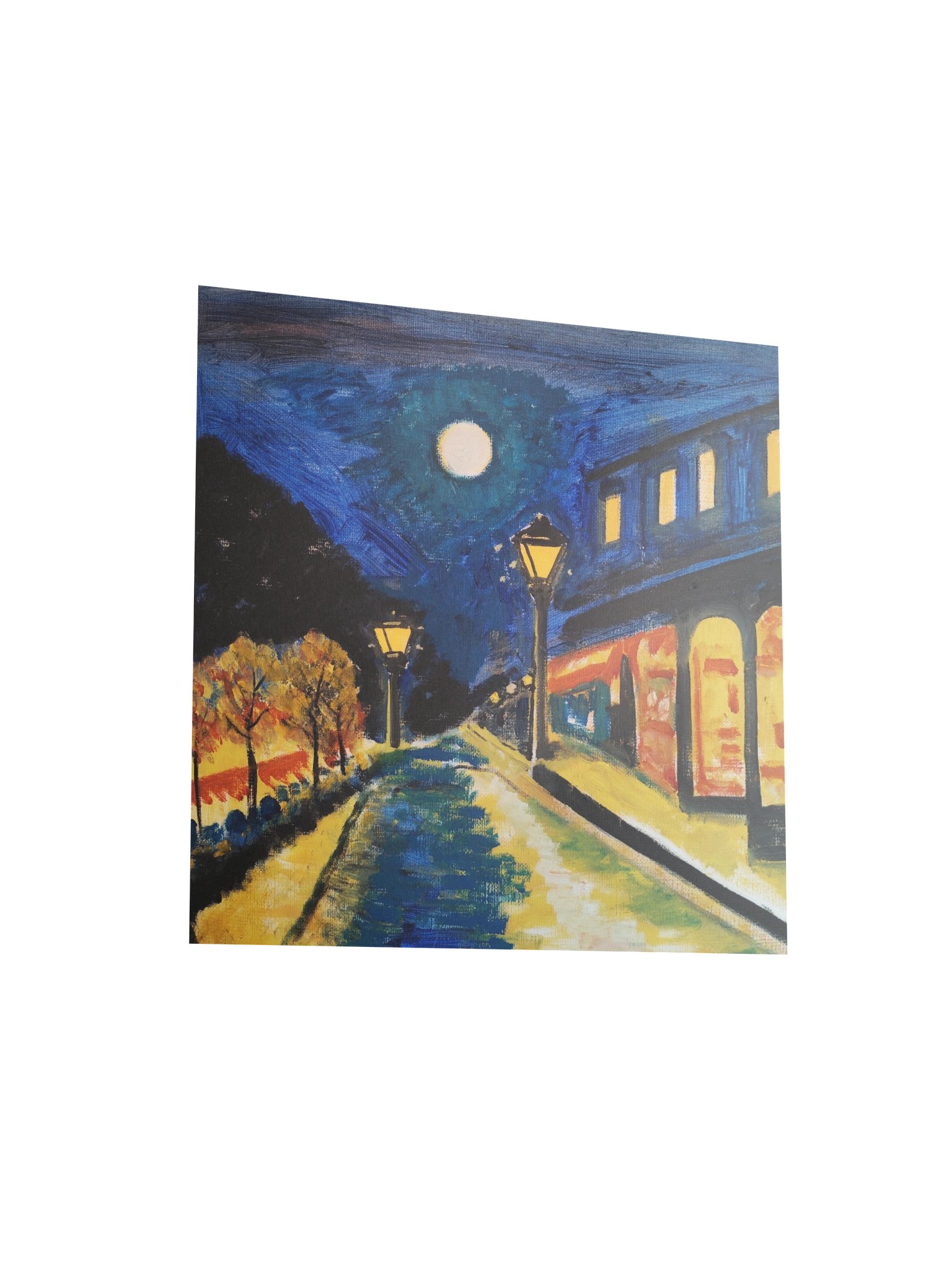 Poem "Street Lamp" Painting Paper Poster product image (3)