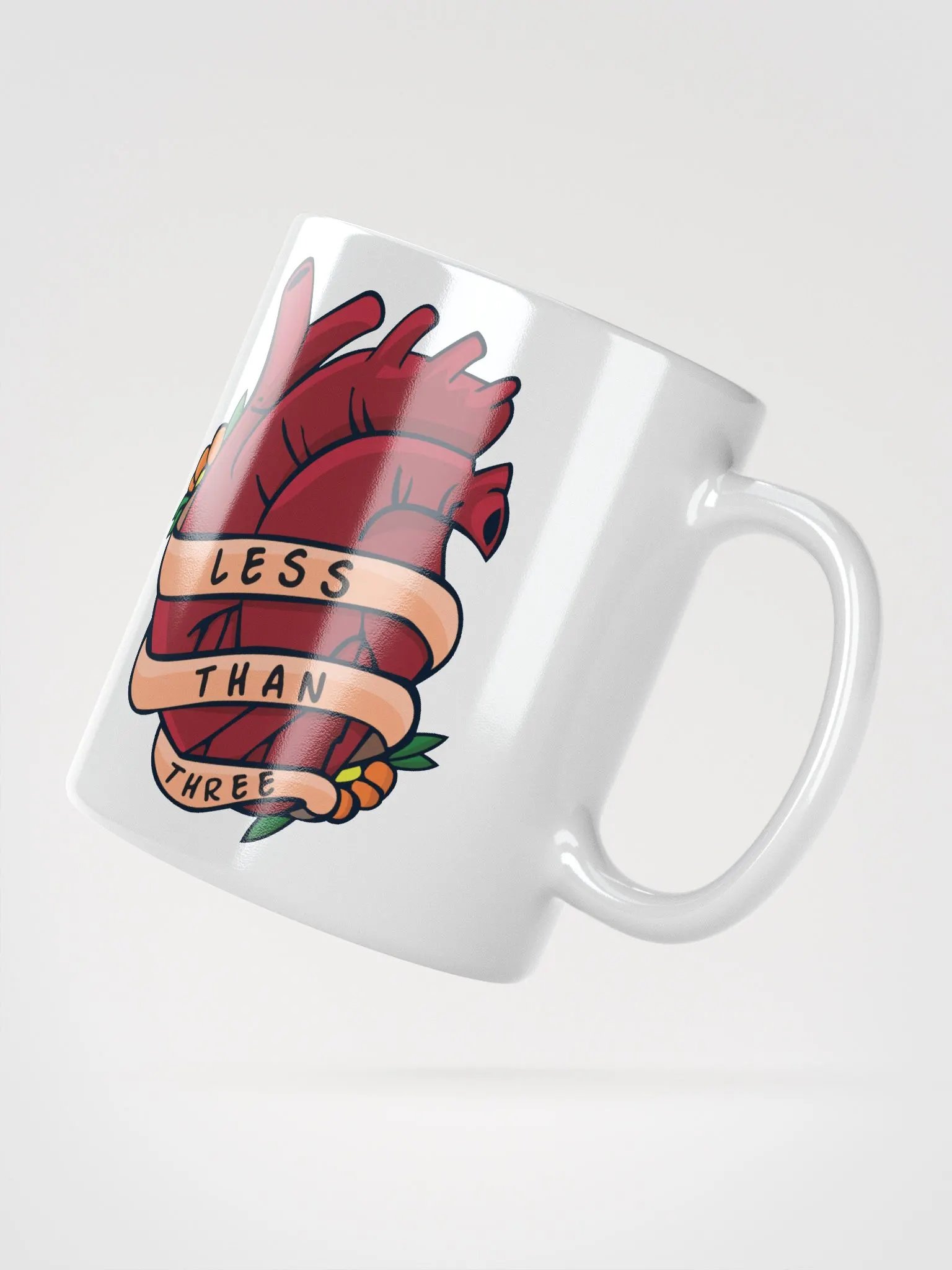 Less Than Three - Mug (Right Handle) product image (2)