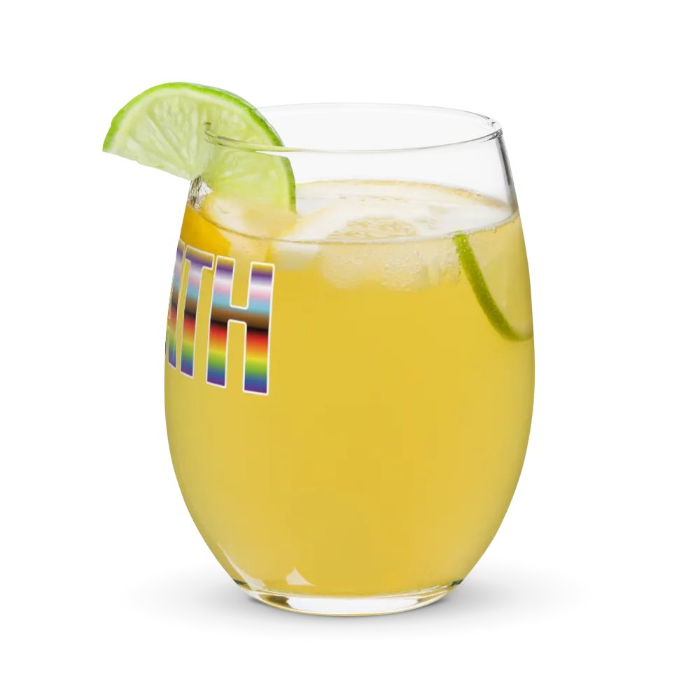 Pride 2023 striped wine glass product image (4)
