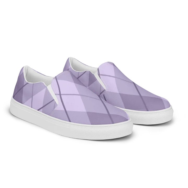 Lilac Argyle Women's Slip-Ons product image (2)