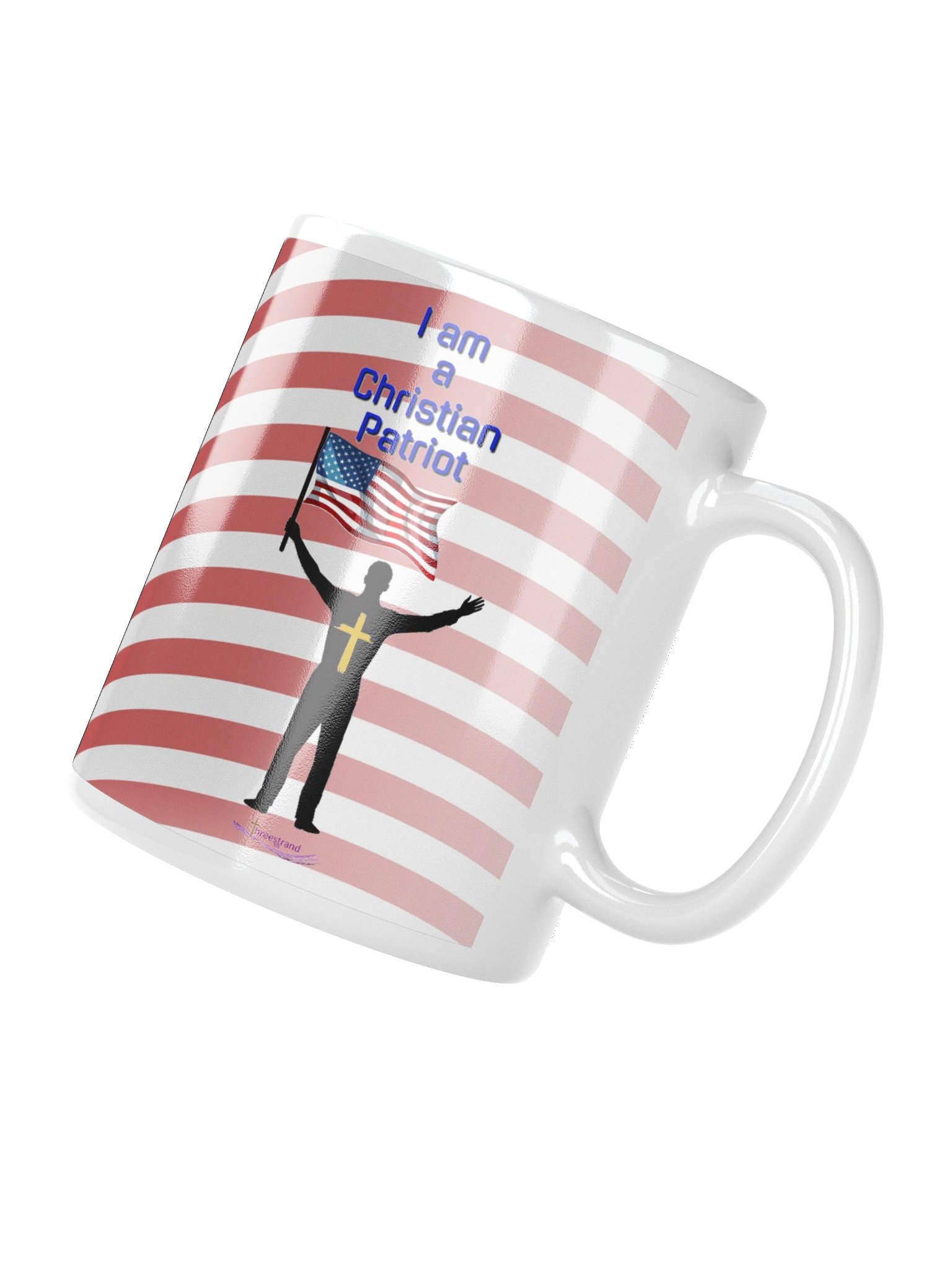 God Bless America — Christian Patriot Flag Mug -Male product image (4)
