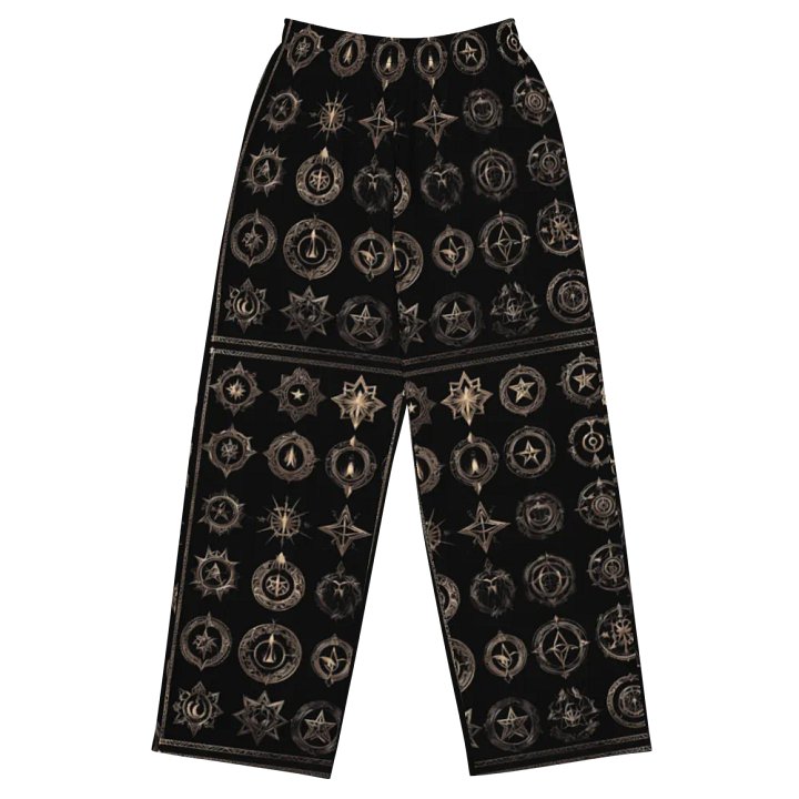Black & Gold Symbology Lounge Pants product image (2)