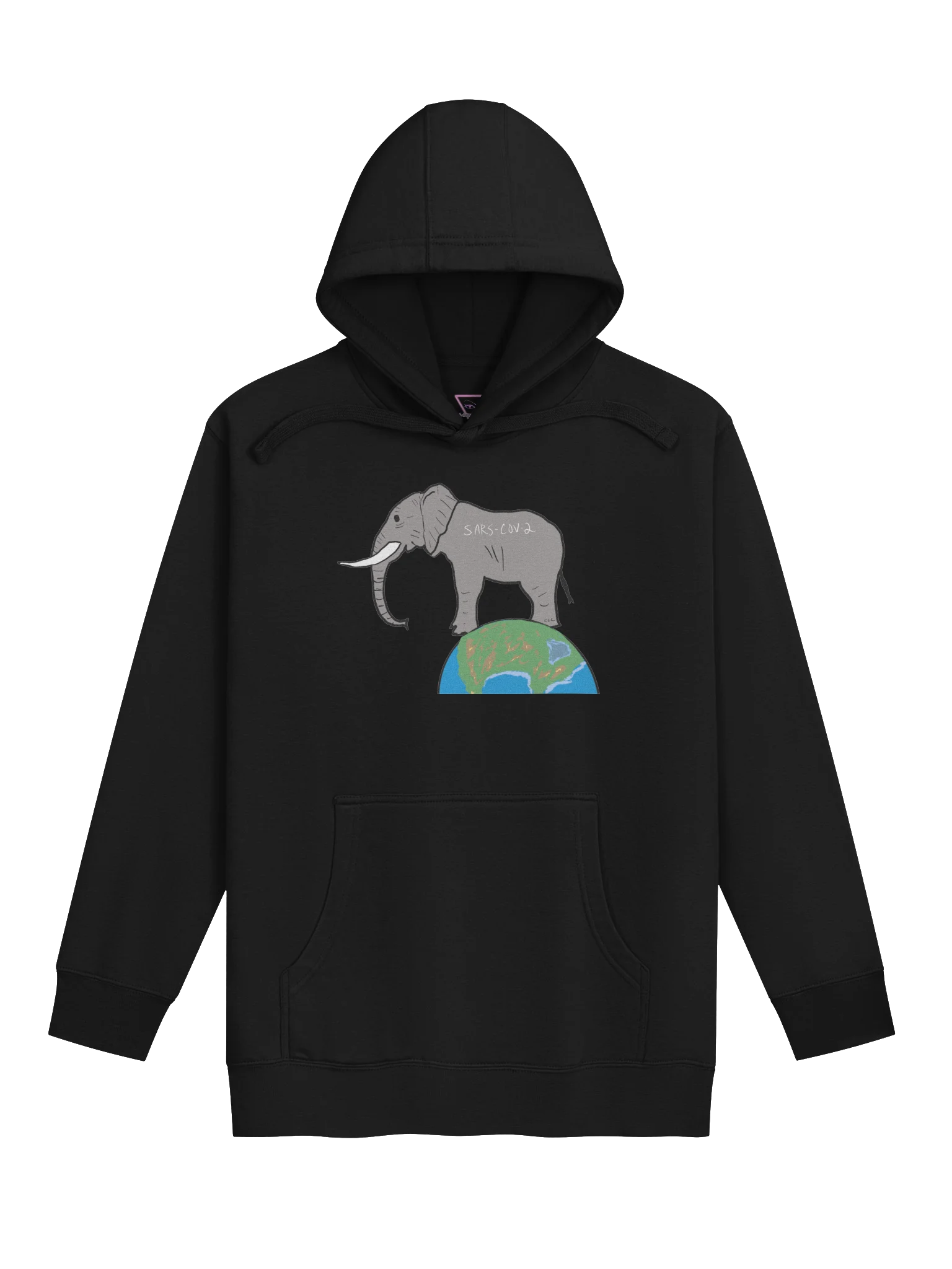 Elephant In The Room hoodie (covid) product image (1)