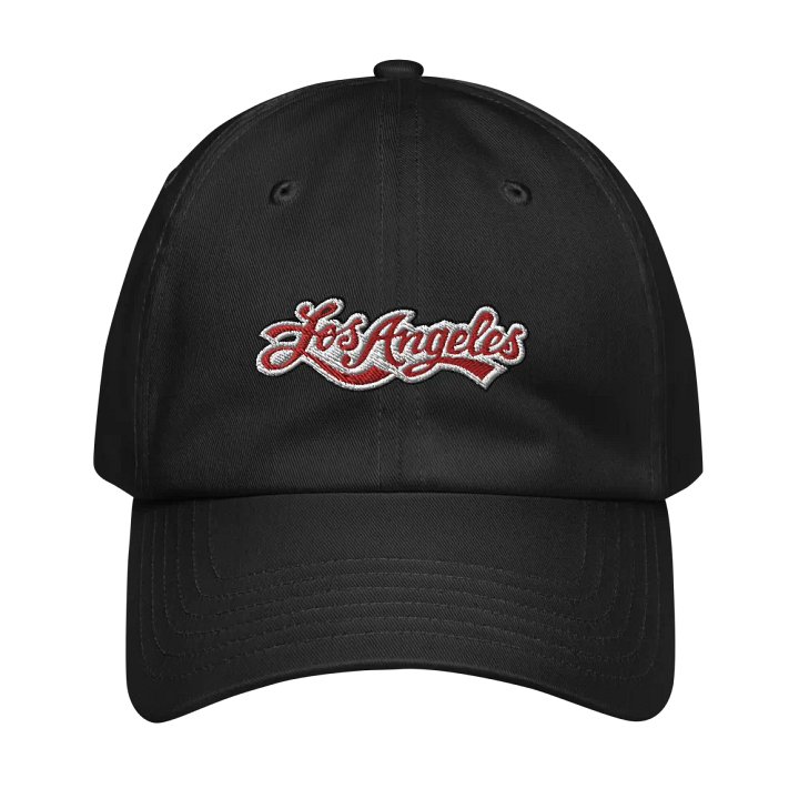 'Los Angeles' Script Red 3D Dad Hat product image (1)