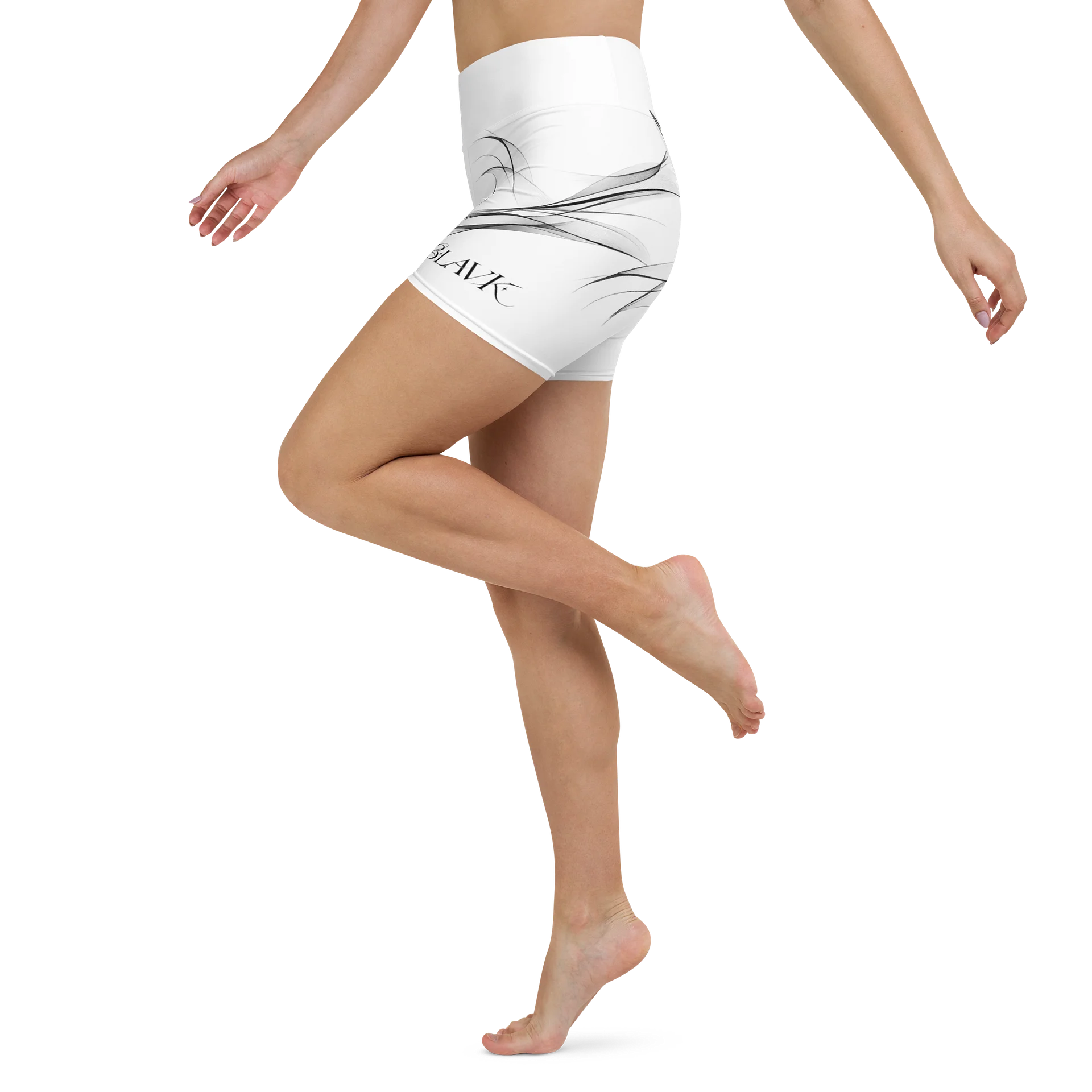 BLAVK VEIL HIGH-WAIST SHORTS product image (4)