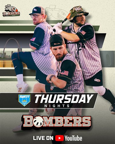 Opening Night! Bombers @ Melonheads on Show-Me Field!

This Thursday. 6pm, Live on YouTube!

#wiffleball #mowiff #Season6 #bo...