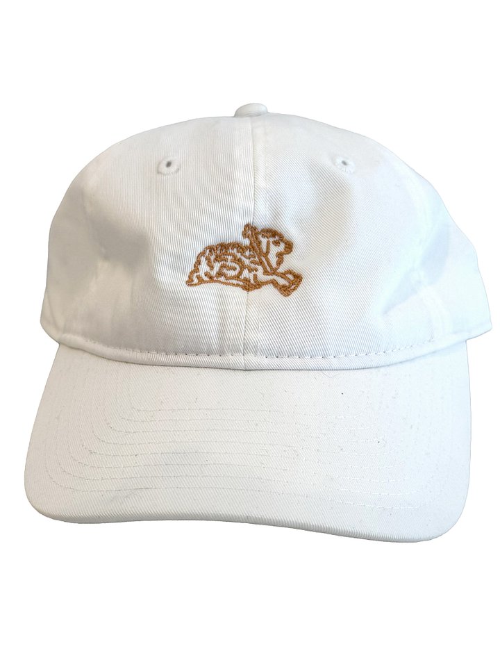 THE LAMB DAD CAP — WHITE / GOLD product image (1)