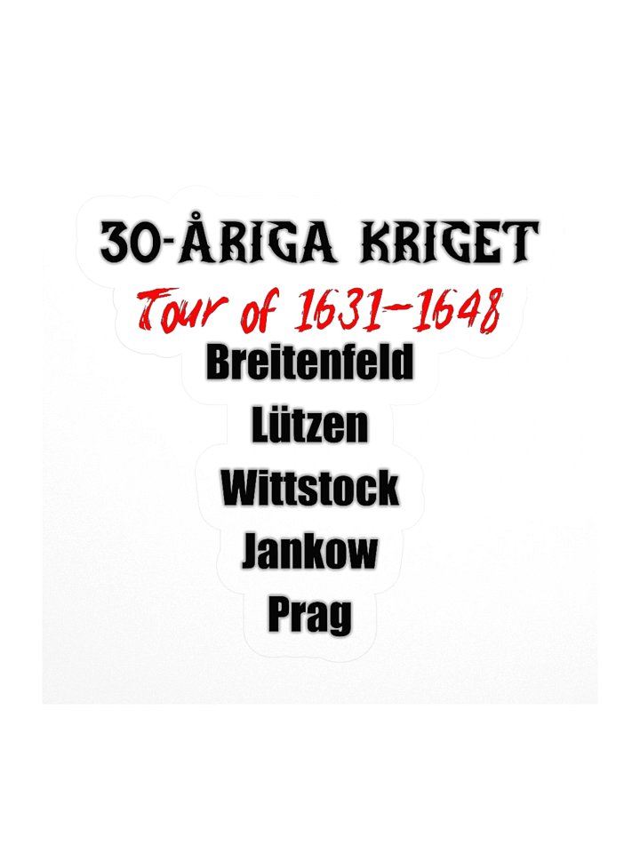 30-åriga kriget on tour (Sticker) product image (1)