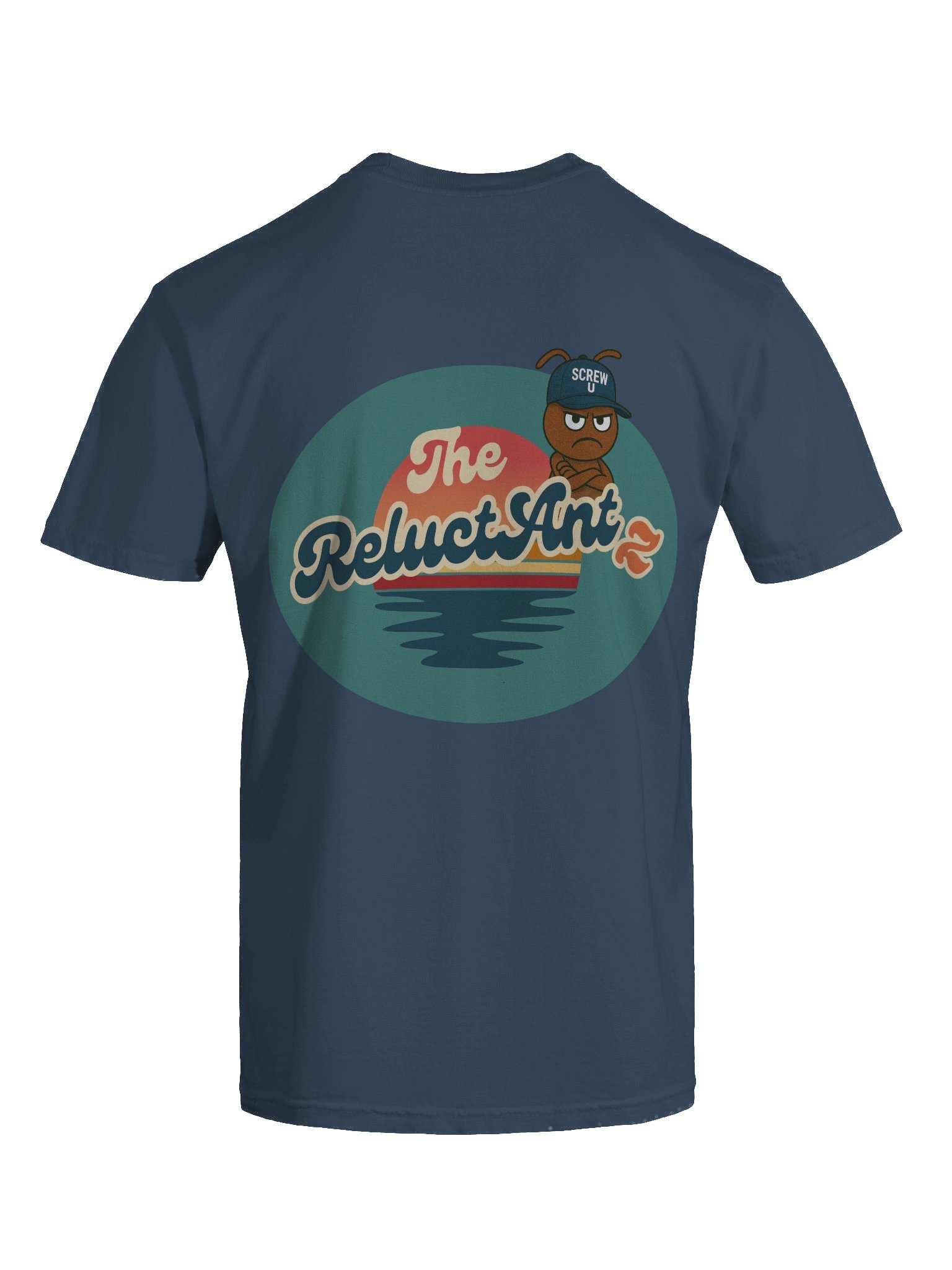 Screw U T-Shirt by The ReluctAntz - Midnight Blue product image (9)