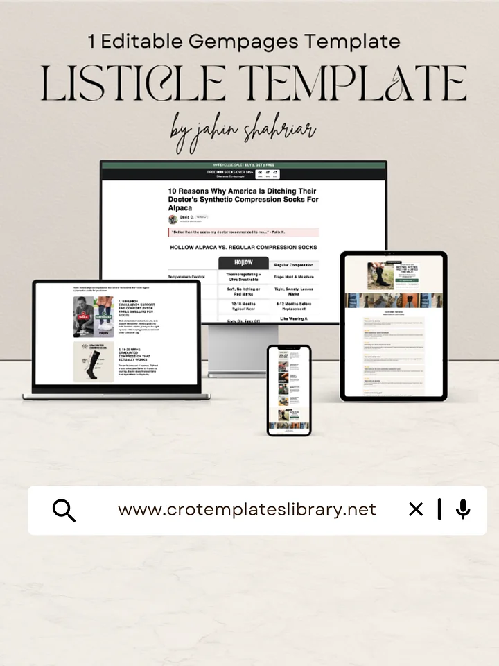 10 Reasons Hollow Socks Gempages Listicle Template product image (1)