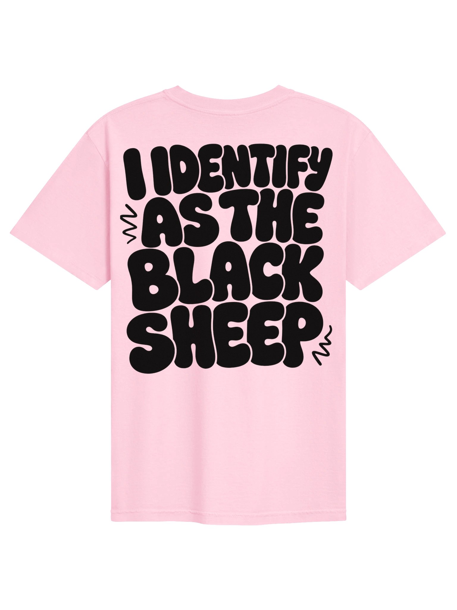 I Identify as the Black Sheep Tee (Front and Back Print) light product image (4)