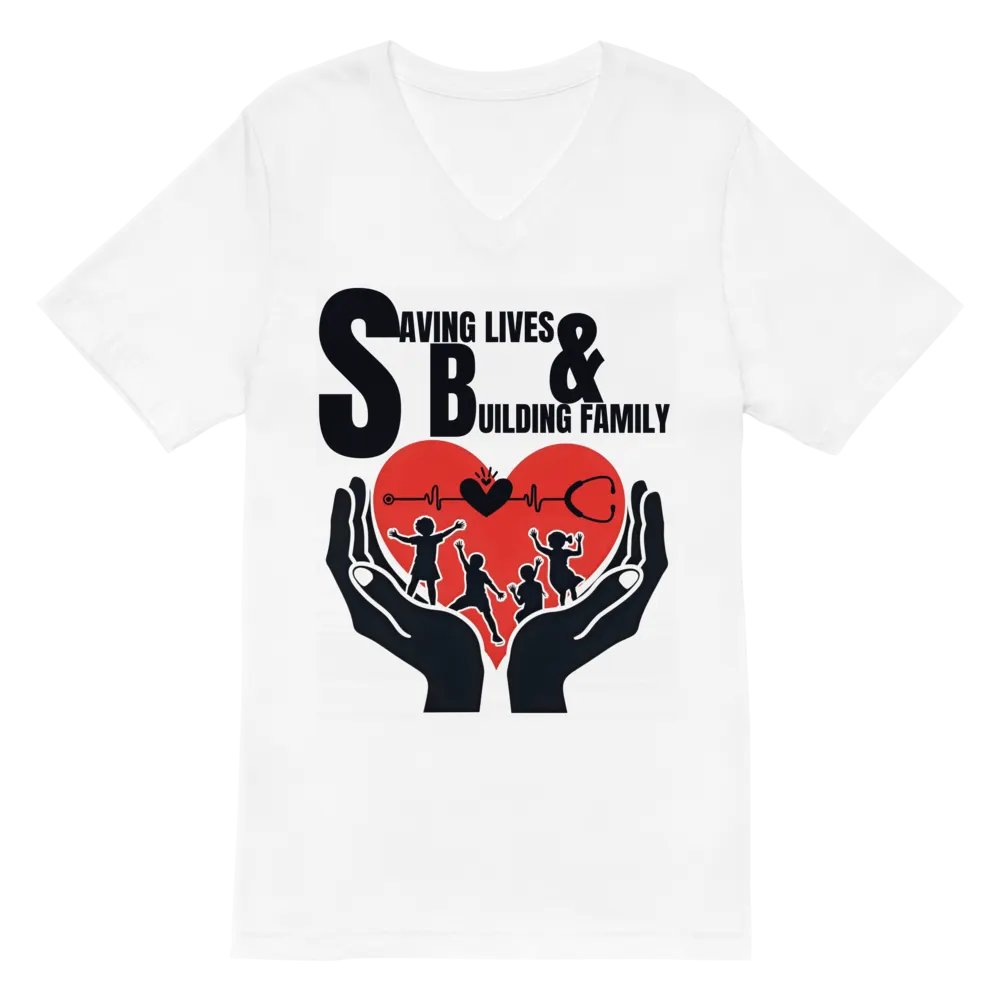 Saving Lives & Building Family V-Neck Tee product image (2)