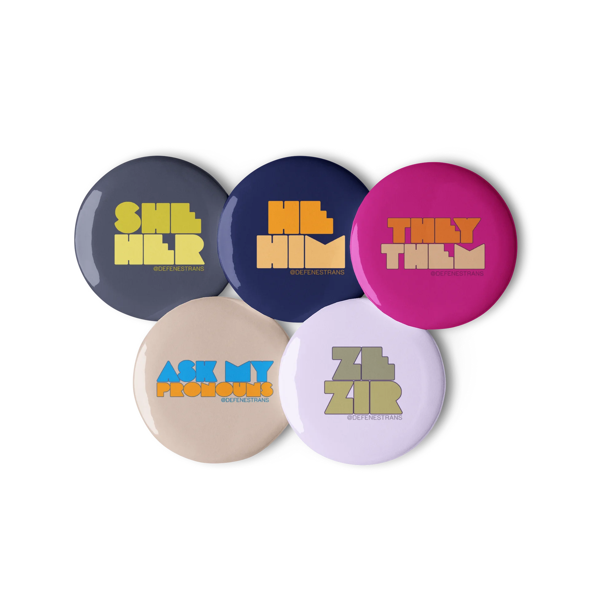 Pronoun Button Set #3 product image (2)