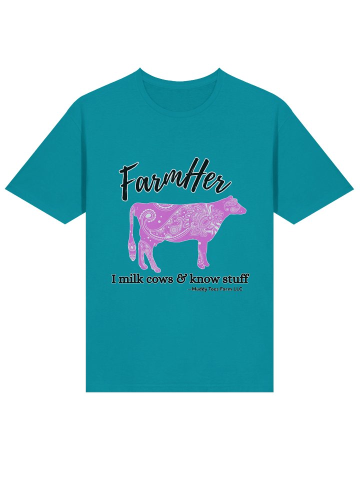 FarmHer Paisley Cow T-Shirt (Women's) product image (1)