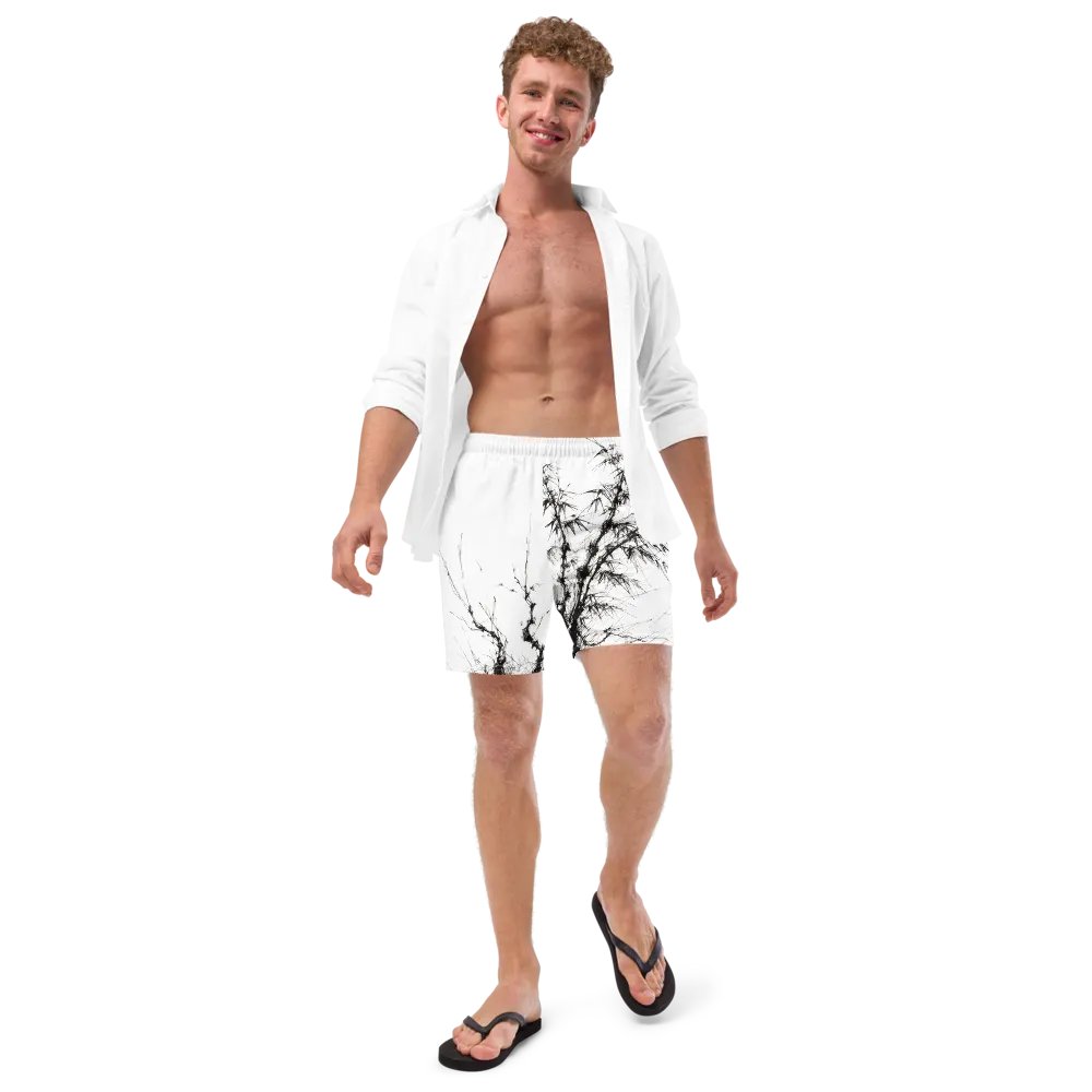 Bamboo Print Swim Trunks product image (11)