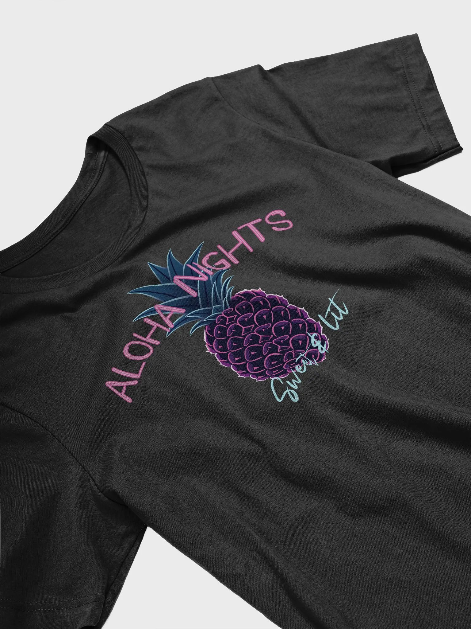 Tropical Pineapple T-Shirt - Neon Beach Vacation Hawaiian Summer Graphic Tee product image (2)