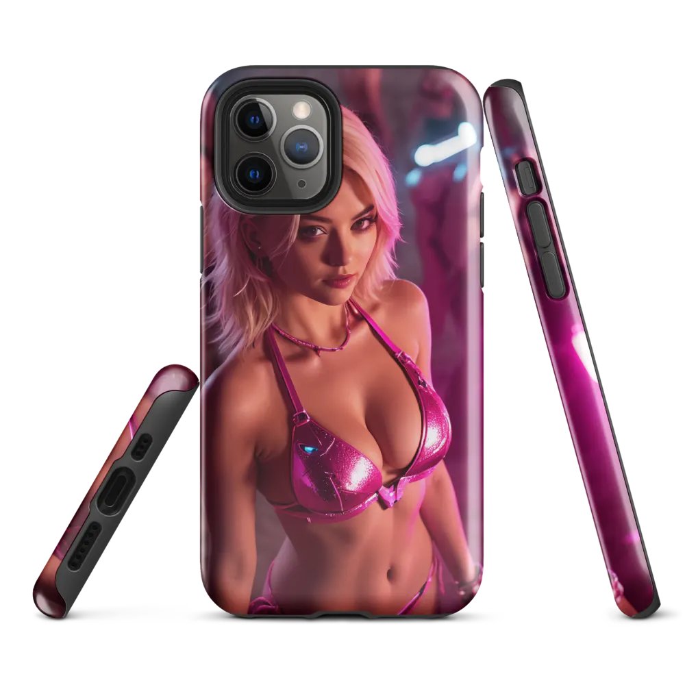 Pink Neon Diva iPhone Tough Case - Bold Glamour Design product image (2)