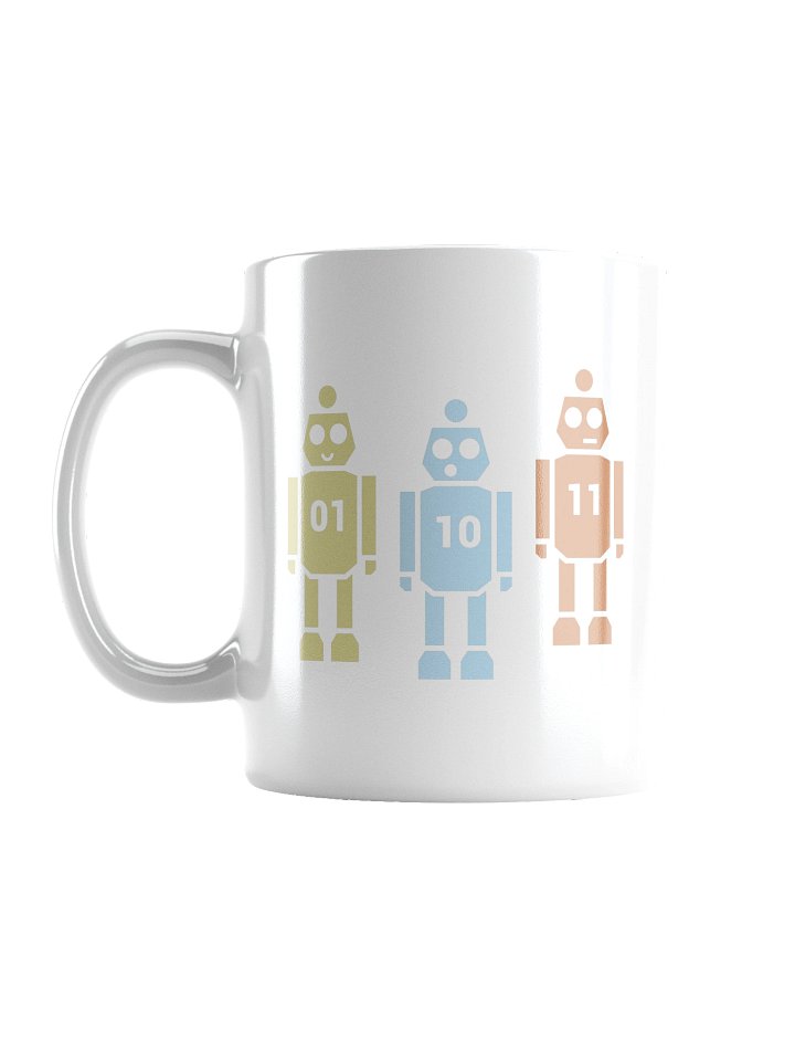 3 Binary Robots - Ceramic Mug product image (1)