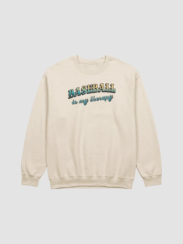 Baseball Is My Therapy Vibes Sweatshirt product image (15)