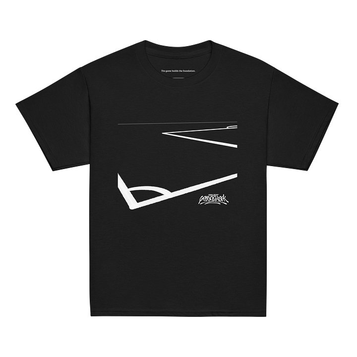 Soccer Lines Youth Classic Black Tee product image (1)