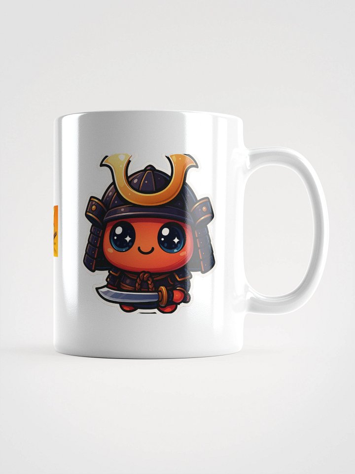 Smiling Orange Samurai White Mug product image (1)