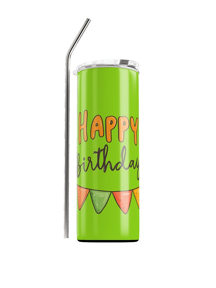 Happy Birthday Stainless Steel Tumbler product image (2)