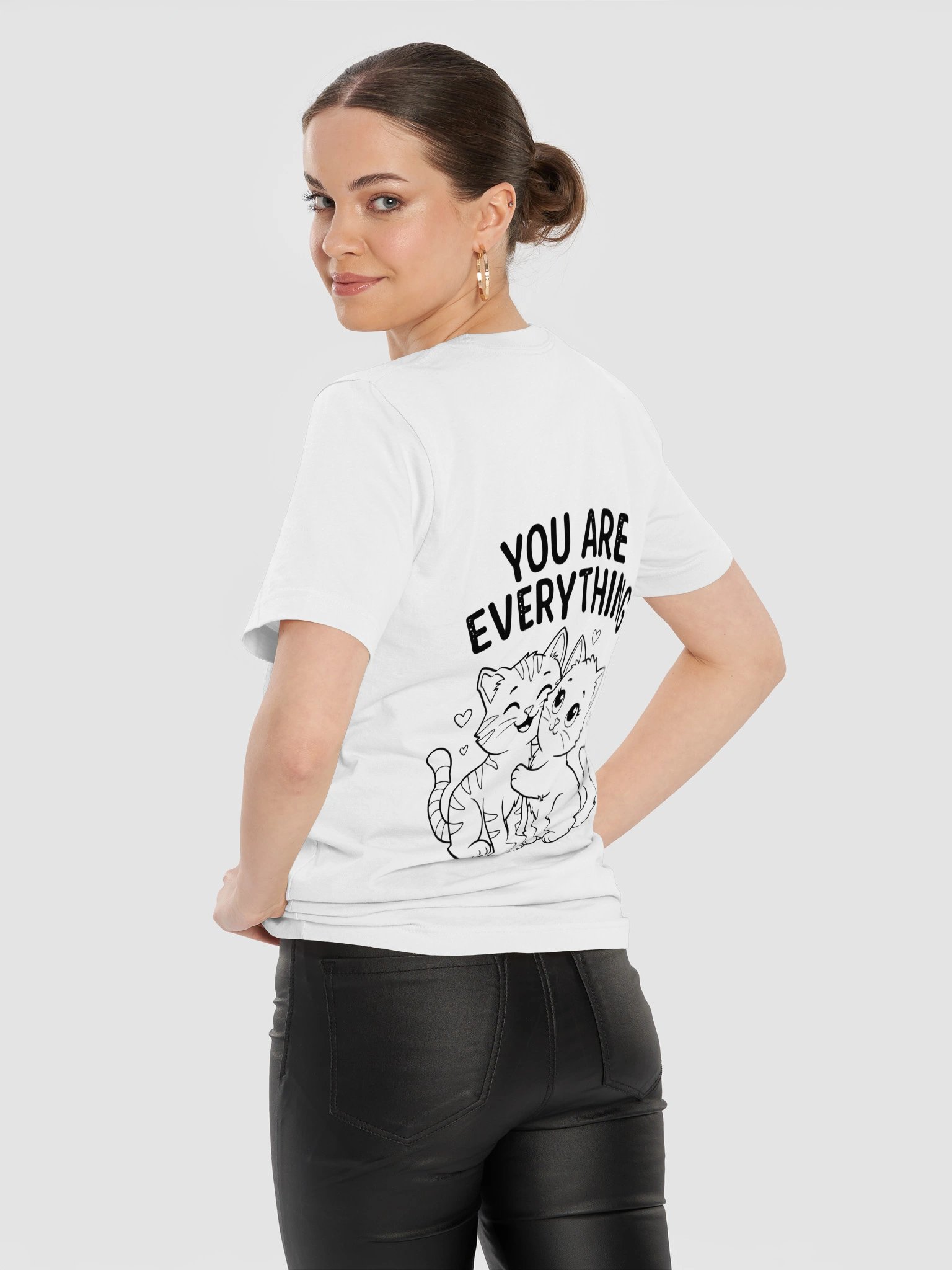 You Are Everything Cute Cats T-Shirt - Premium Cotton Graphic Tee Gift for Moms & Grandmas product image (102)