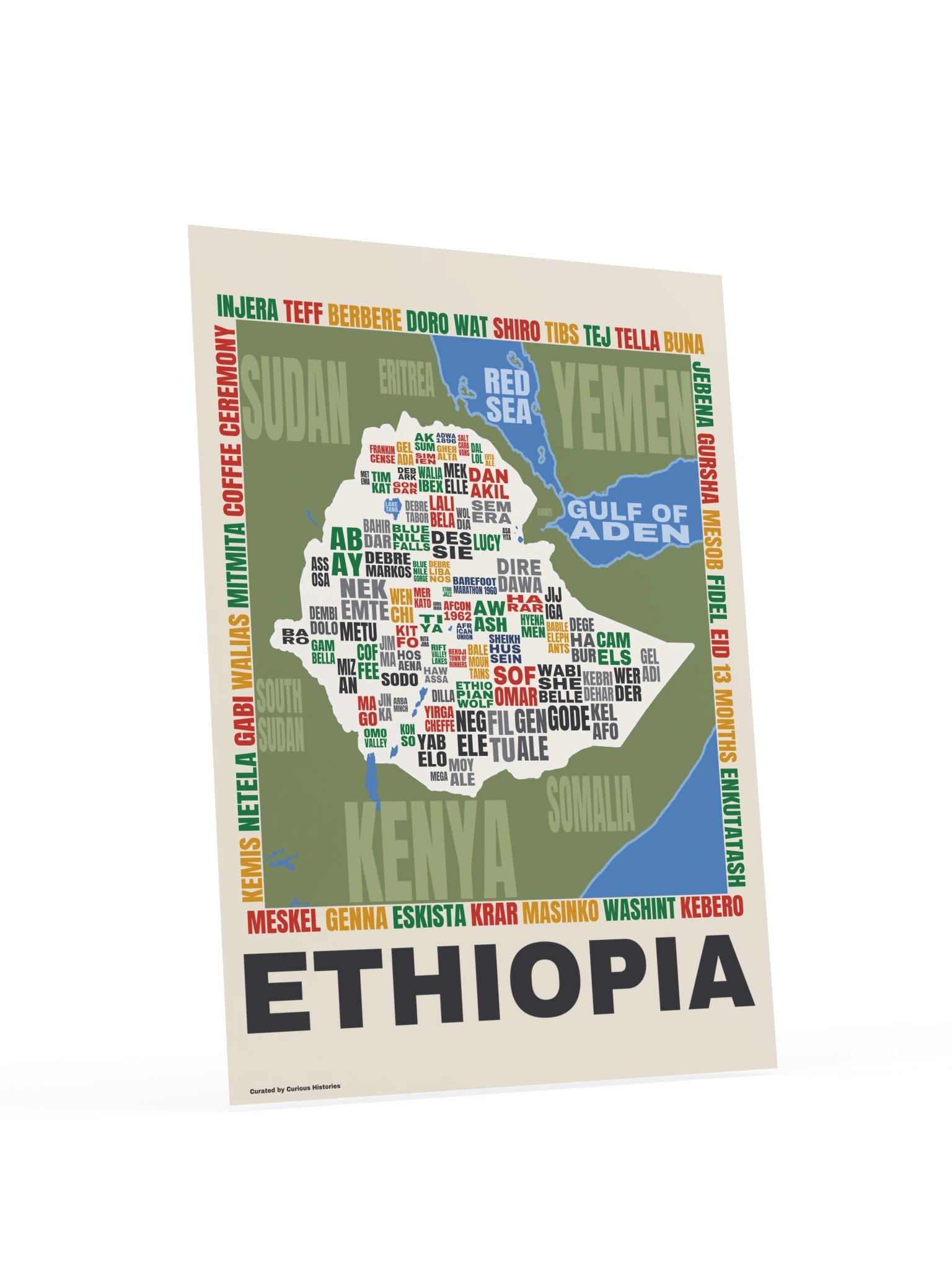 Ethiopia Word Map Print product image (3)