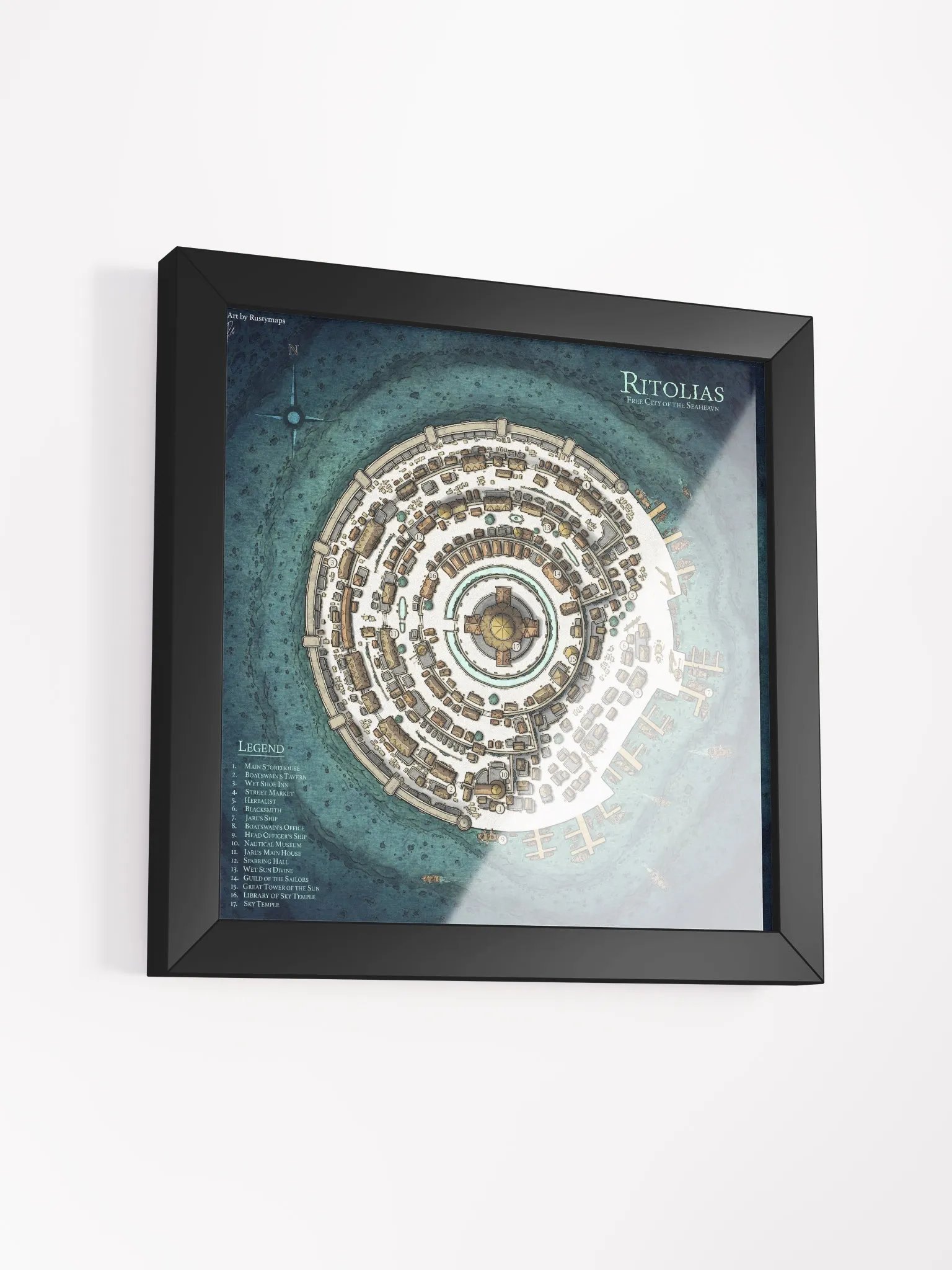 RITOLIAS CITY FRAMED POSTER 10