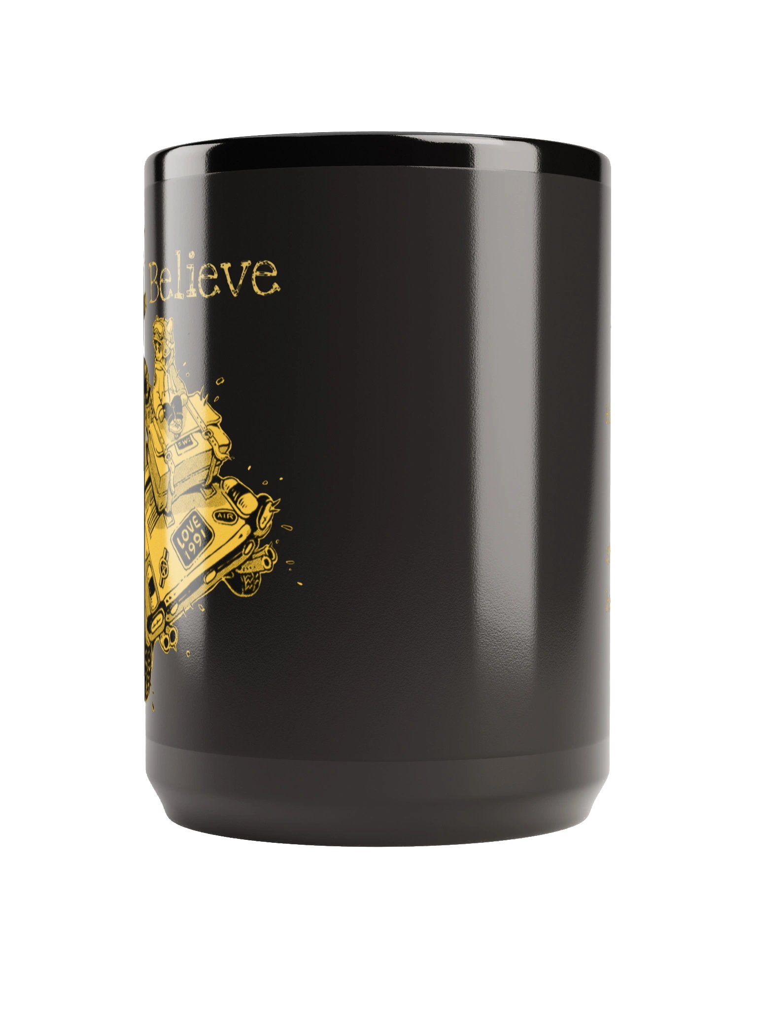 "Believe" mug (black) product image (3)