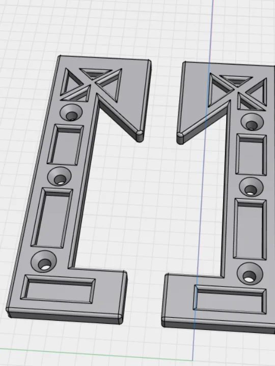 3/4 Inch French Cleat Bracket 3D STL File Bundle. product image (10)