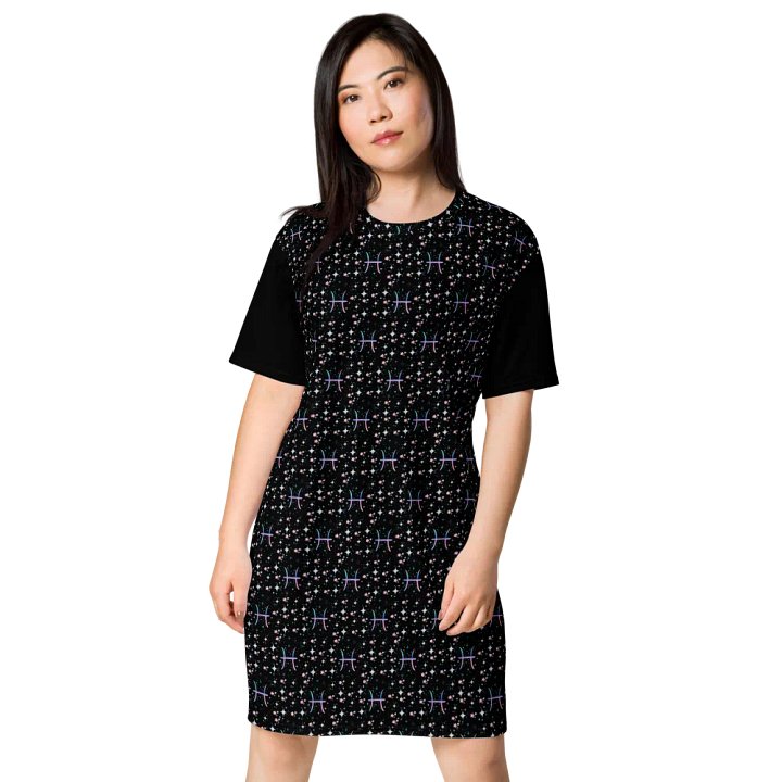 Pisces, Pastel Pisces Glyph, Tee Dress product image (1)