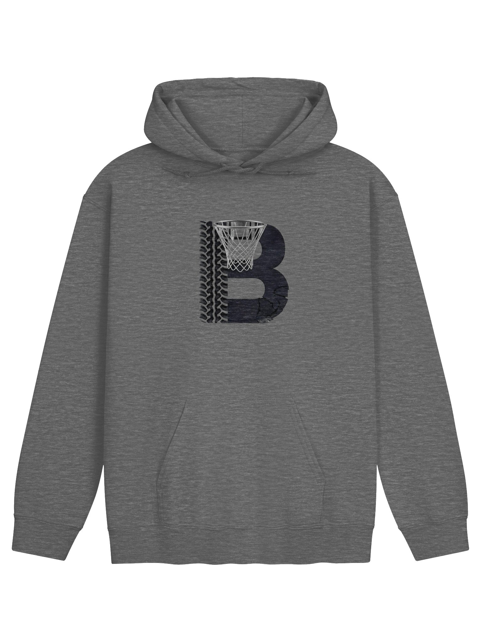 Blacktop Brand Basketball B Hoop Hoodie product image (1)