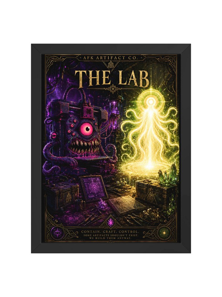 The Lab — AFK Artifact Co. Framed Poster product image (1)