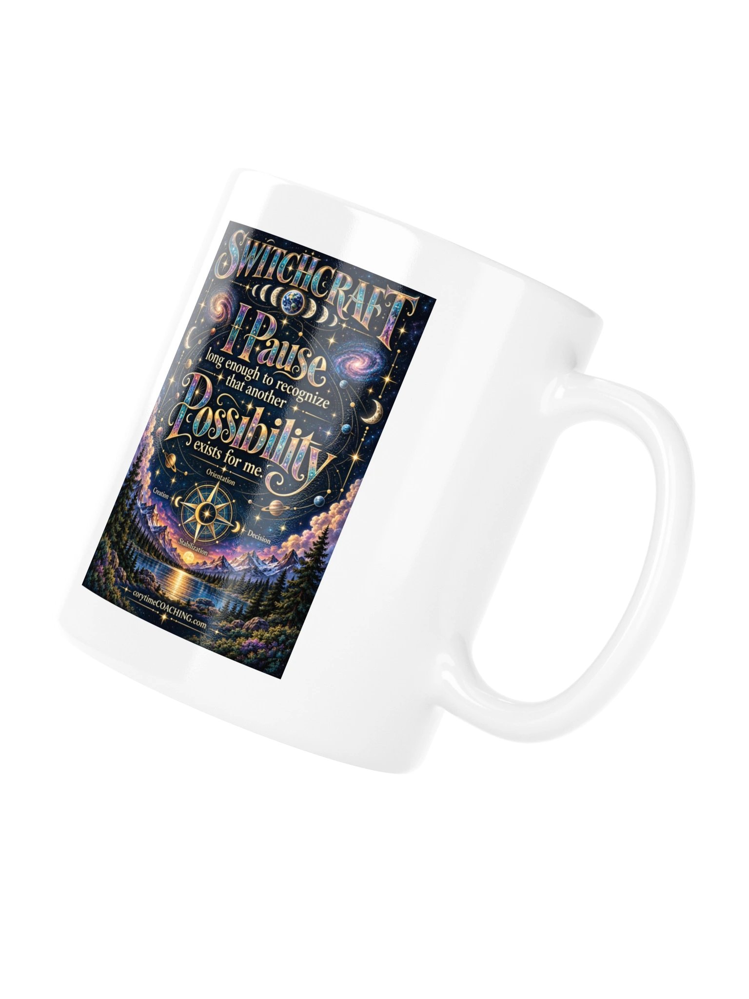 corytimeCOACHINGmerch SWITCHCRAFT White Glossy Mug product image (4)