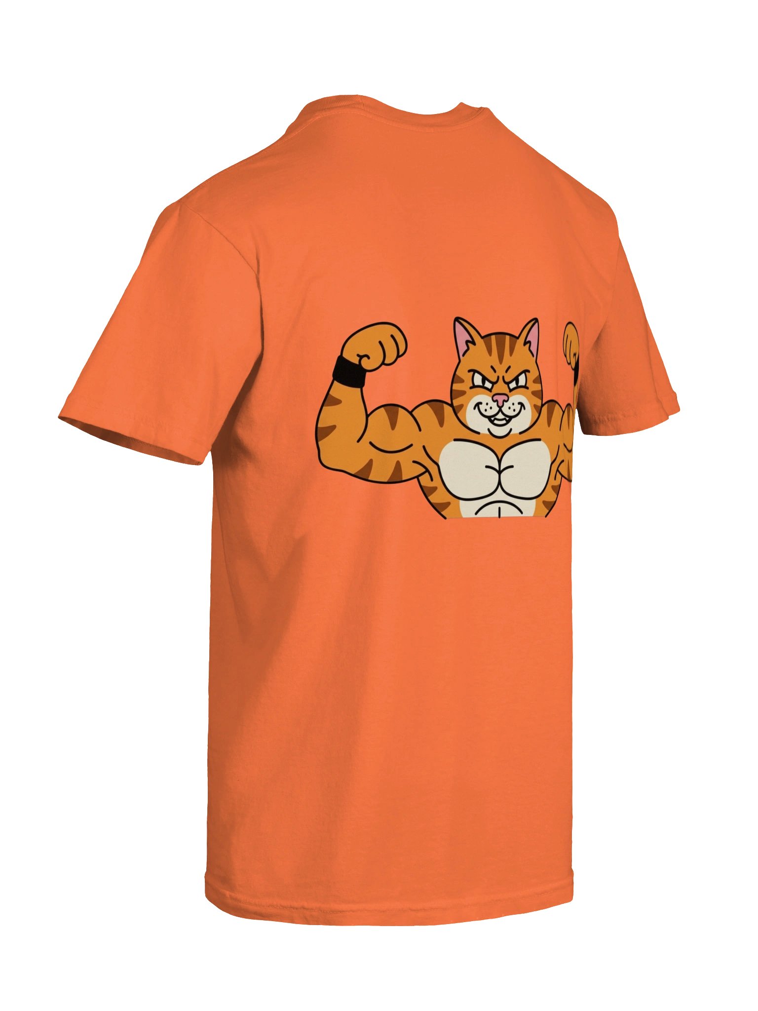 Buff Cat Bodybuilder Tee | Funny Gym Shirt product image (3)