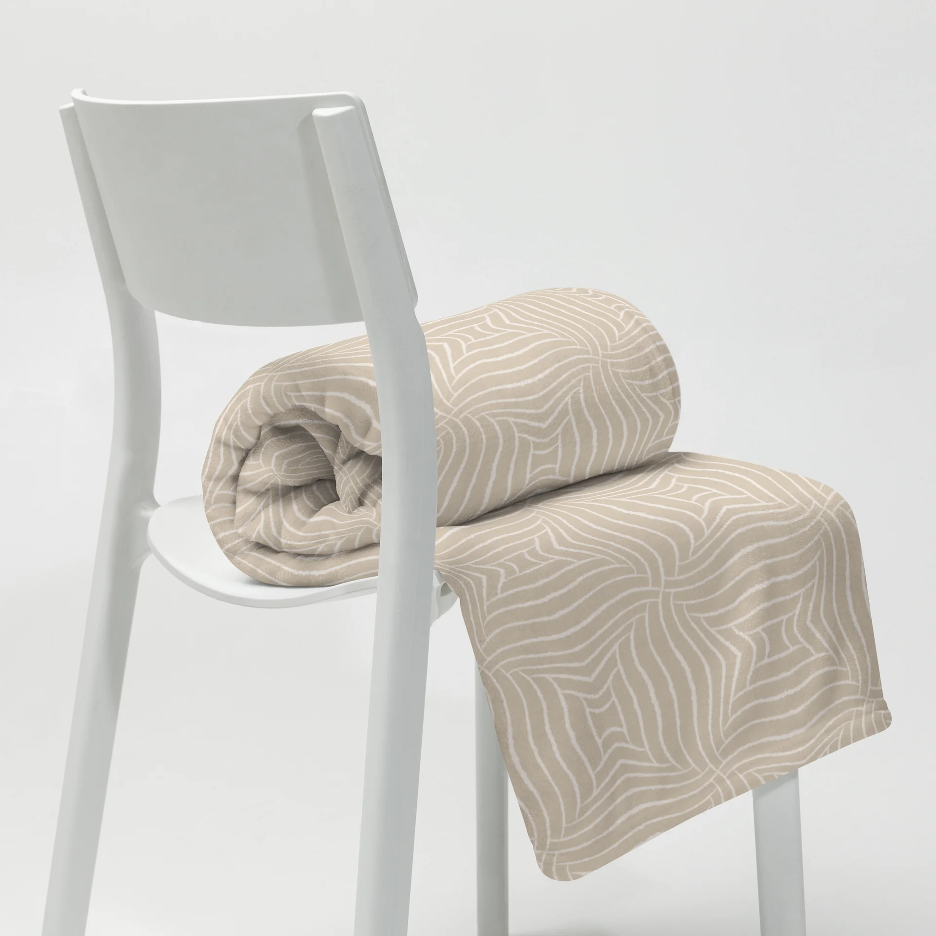 Warm Beige Minimalism Throw Blanket product image (9)