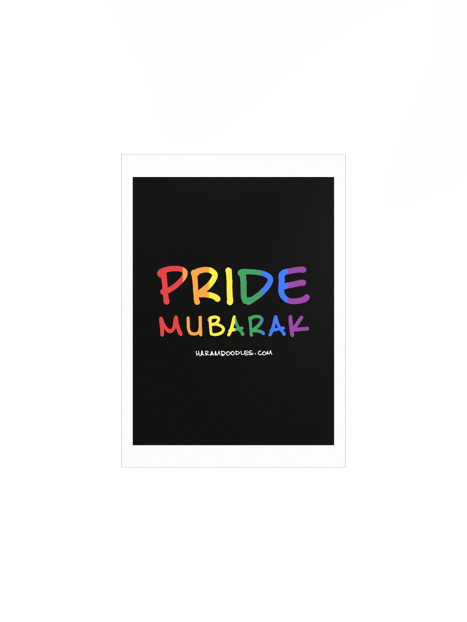 Rainbow Pride Mubarak Poster product image (1)