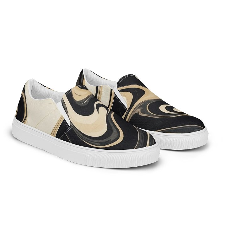 Marbled Swirl Men's Slip-On Shoes product image (2)
