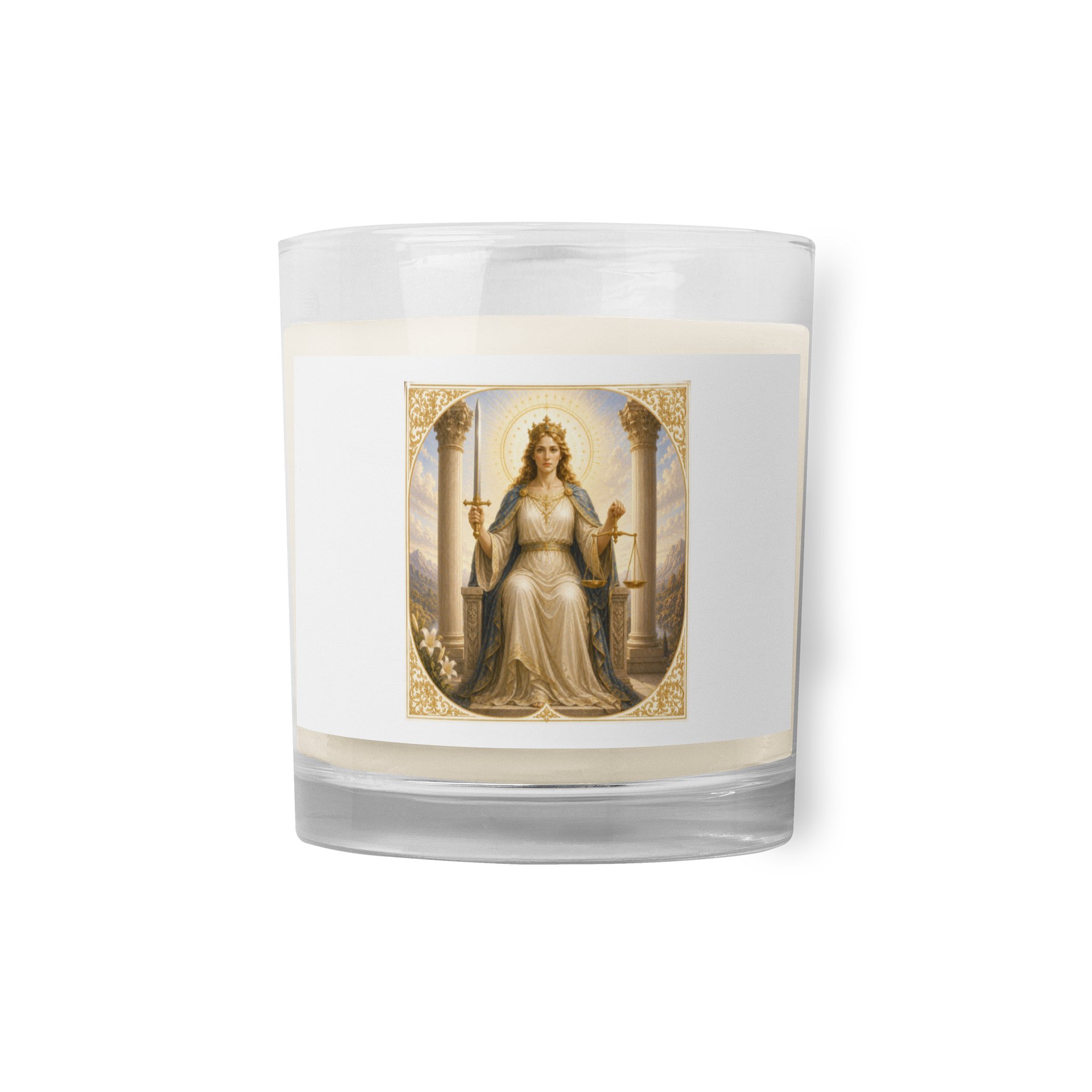 ​⚖️ Bougie "L'Arcane VIII : La Justice" – Équilibre & Vérité product image (1)